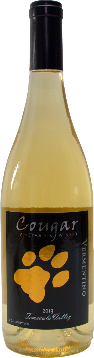 Cougar winery Vermentino Bottle